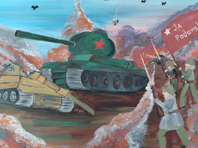 Память о Великой победе: рисунки