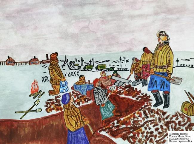 Память о Великой победе: рисунки