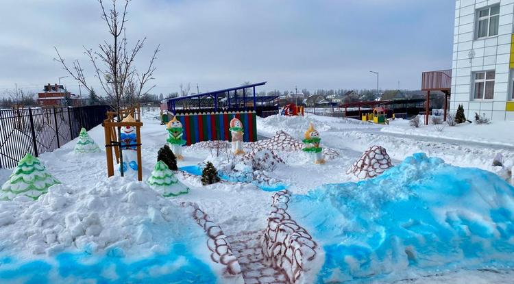 Снежный городок эколят