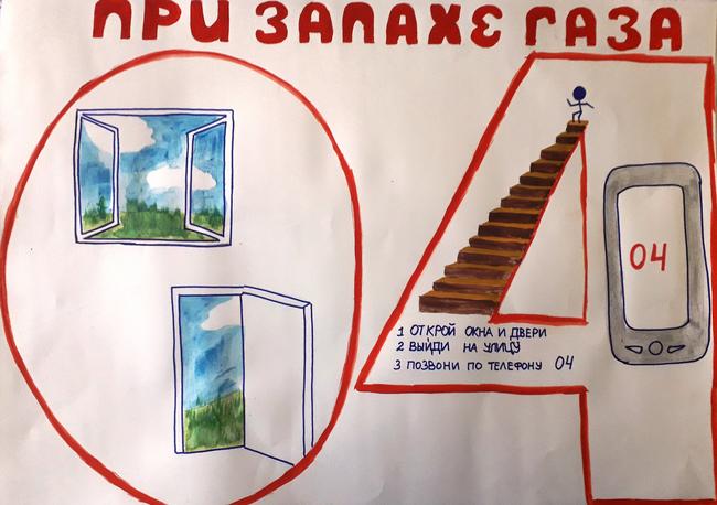 Рисунки участников конкурса «Безопасный газ»