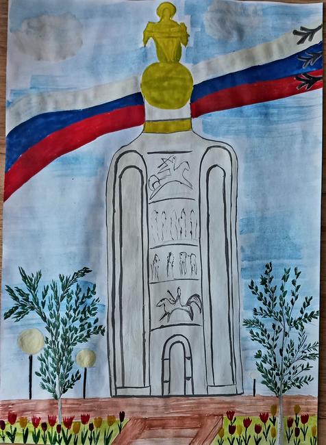 «Прохоровское поле». Рисунок Ильи Зубко, воспитанника Бехтеевского детского сада № 3 Корочанского района «Лето, я буду скучать…» - Изображение 9