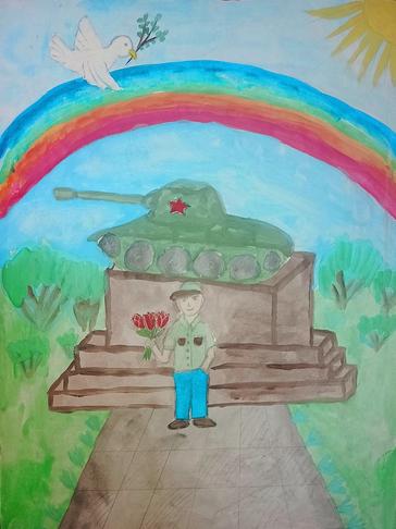 Память о Великой победе: рисунки