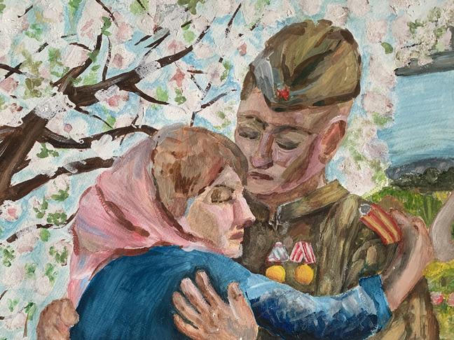 Память о Великой победе: рисунки