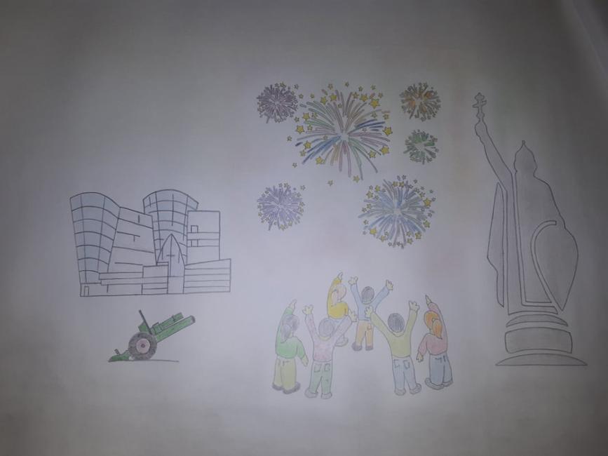 Родные места. Рисунок Матвея Чехова (детский сад № 19 «Антошка» г. Белгорода) Город, в котором я живу - Изображение 18