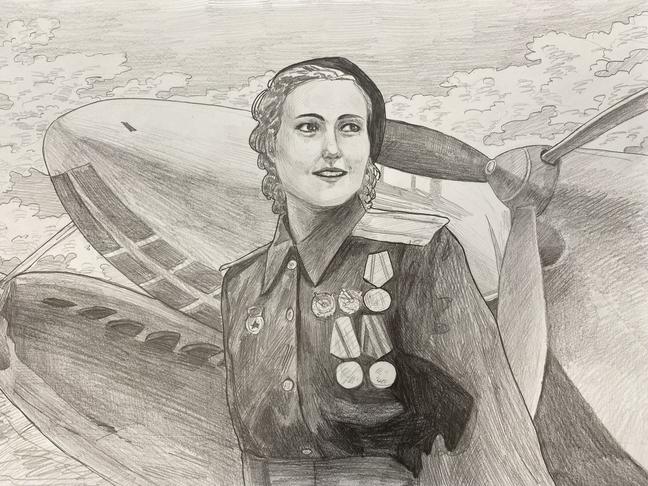 Память о Великой победе: рисунки