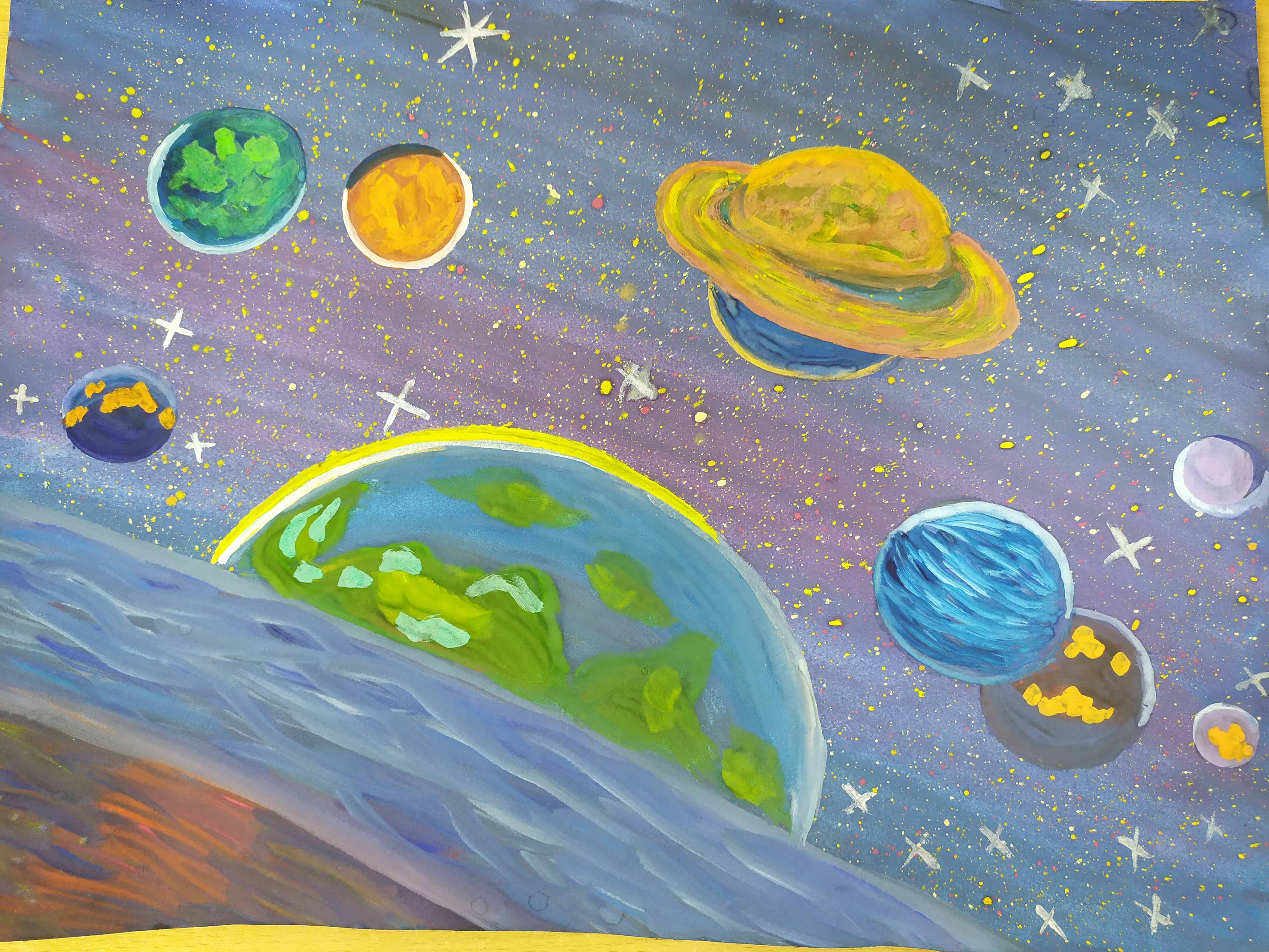 Космос рисунок. Рисование космические просторы. Рисунок в садик на тему космос. Детские рисунки на тему космос.