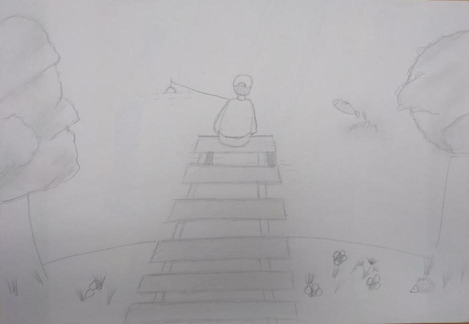 «Лето, я буду скучать…». Рисунок Екатерины Бронзовой, ученицы Сафоновской школы Ивнянского района «Лето, я буду скучать…» - Изображение 14