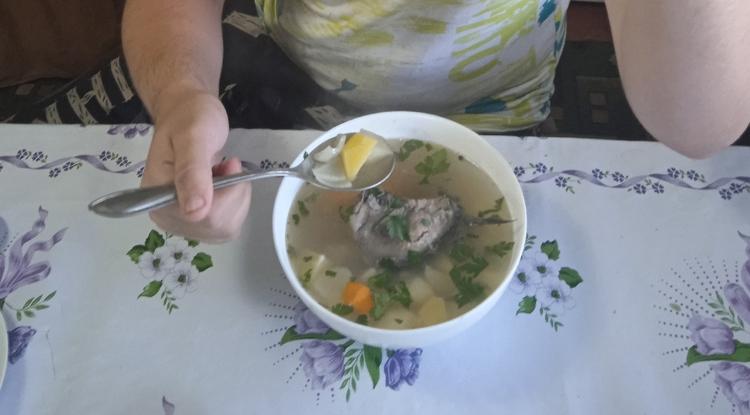 Уха в казане Уха в казане